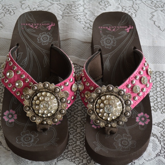 womens bling flip flops